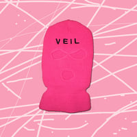 Embroidered Ski Mask (Hot Pink)