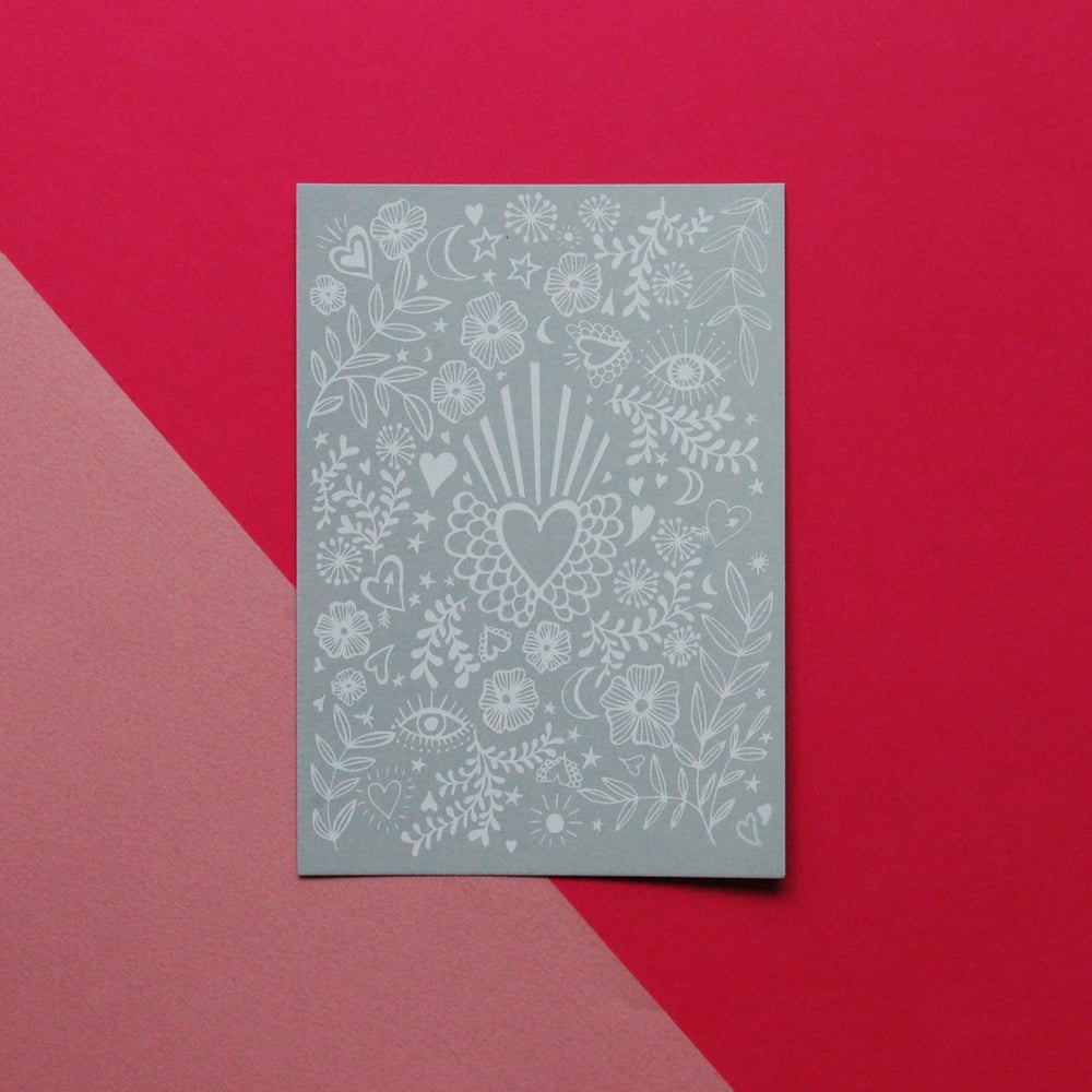Image of Love pattern  - Card