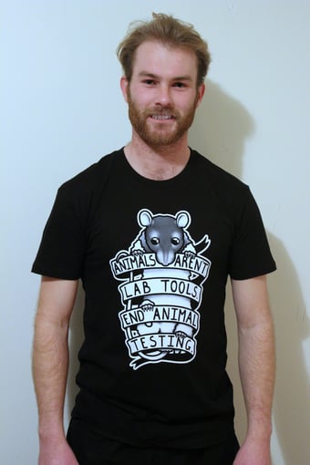 Image of Unisex T-Shirt - Animals Aren't Lab Tools 