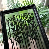 Image 1 of Happiness Is Being Confidently Weird (On Glass)