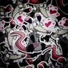 Possum Hearts Sticker