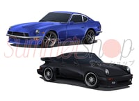 WANGAN MIDNIGHT CAR VER ( BLACKBIRD & DEVIL Z ) DIECUTS