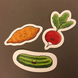 Image of Cute veggie stickers
