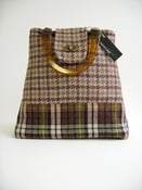 Image of Grey and Brown Tweed 'Dr' Bag...