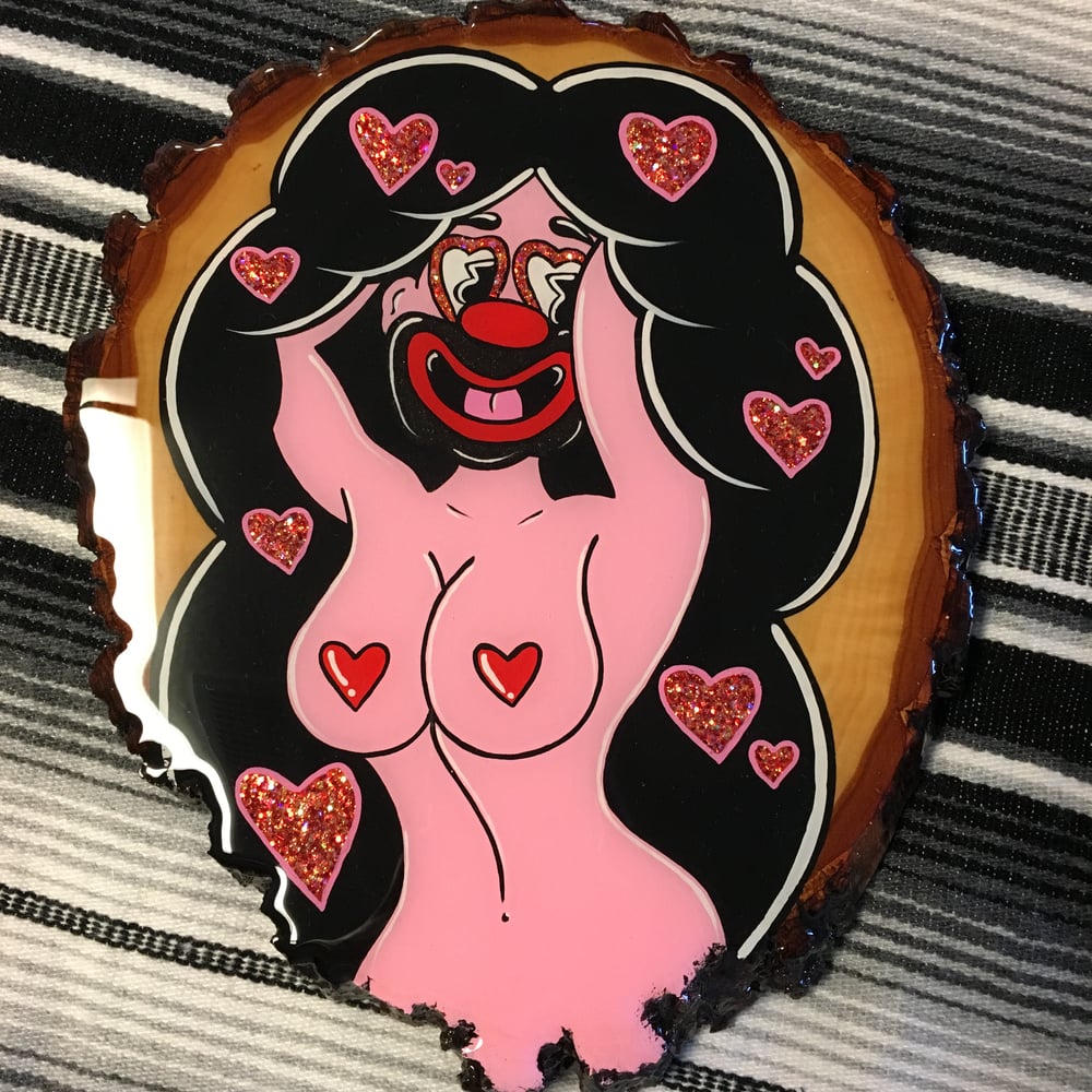 Image of Boobie clown lady