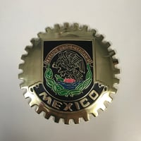Image 1 of Mexico Gold/Black Grill Badge