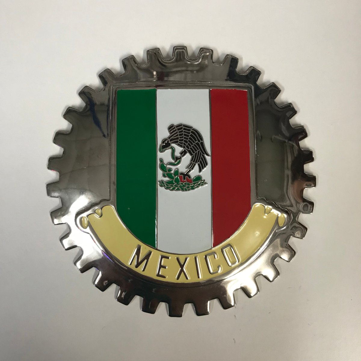 Mexico Flag Grill Badge HID KITZ