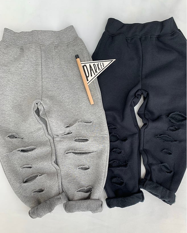 distressed joggers