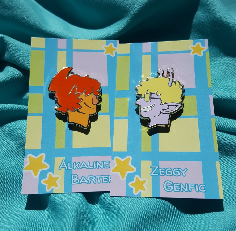Alkaline and Zeggy - Enamel Pins