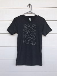 Image 1 of "Lots of Cats" Shirt (Black) - Drawing by Allie