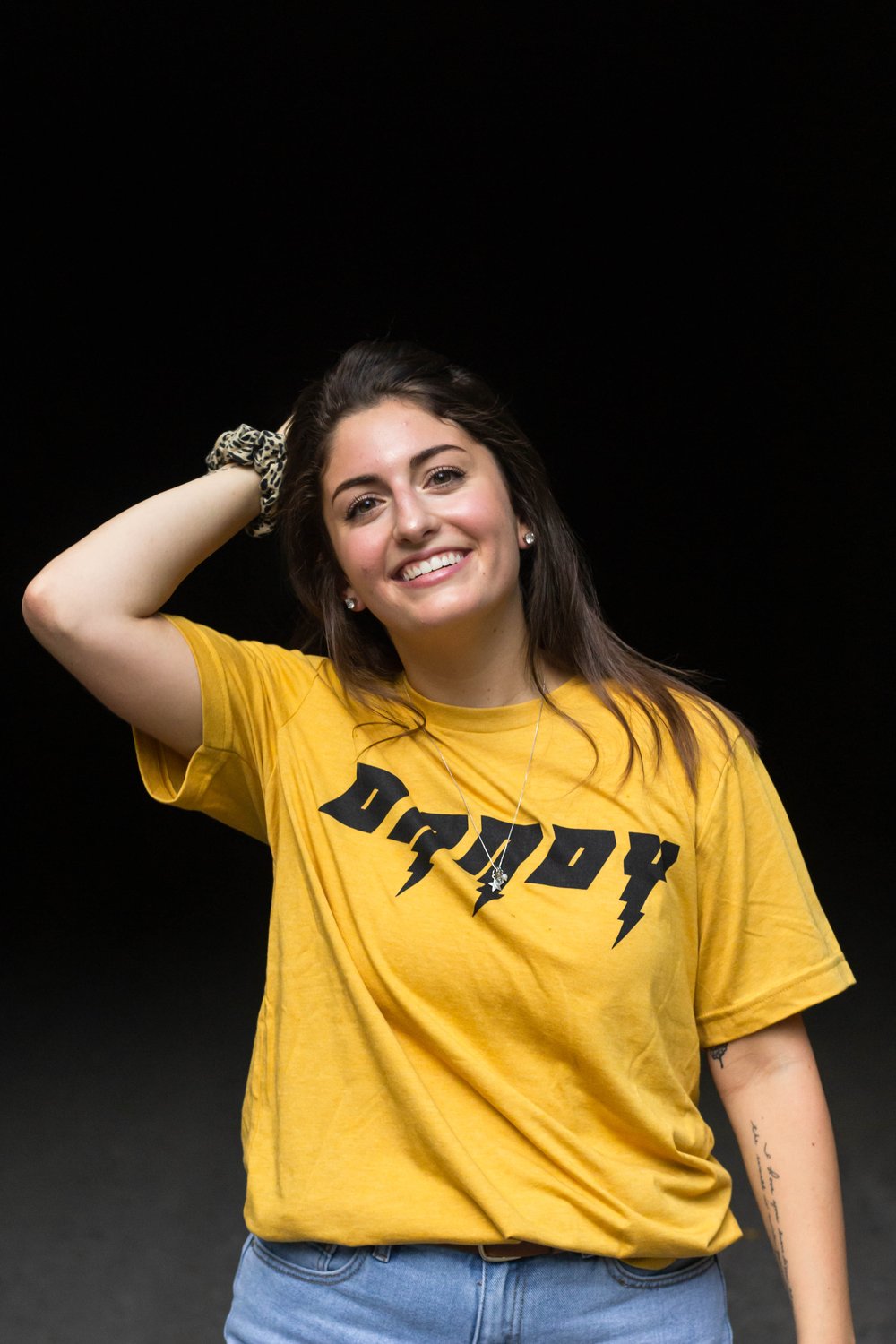 Image of Mustard Black Lightning DANDY Unisex Tee