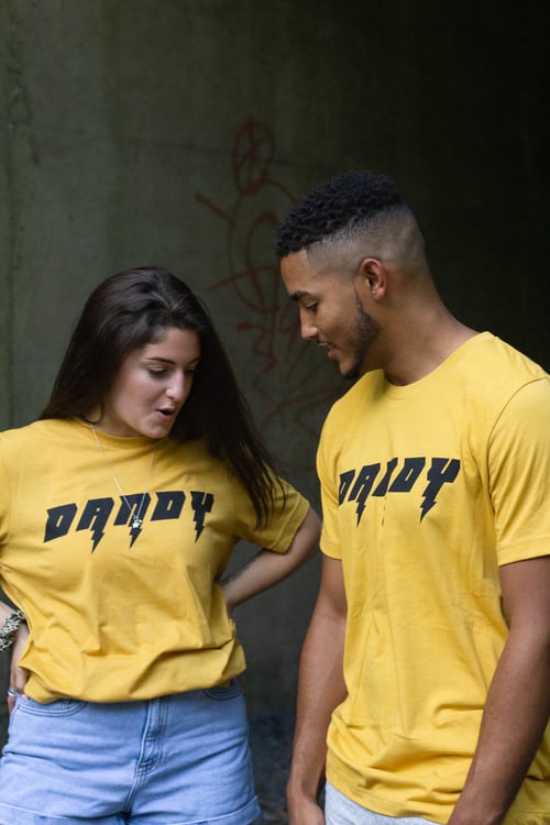 Image of Mustard Black Lightning DANDY Unisex Tee