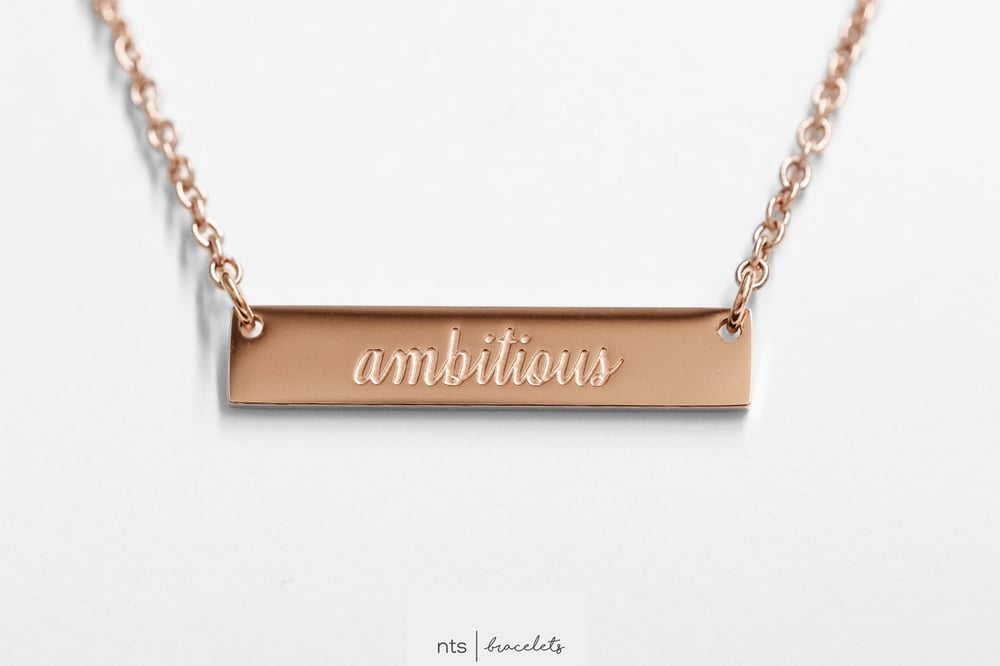 Image of #NTSBABES AMBITIOUS NECKLACE (Rose Gold)