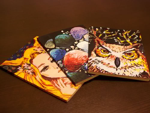 Image of Colored pebbles notebook