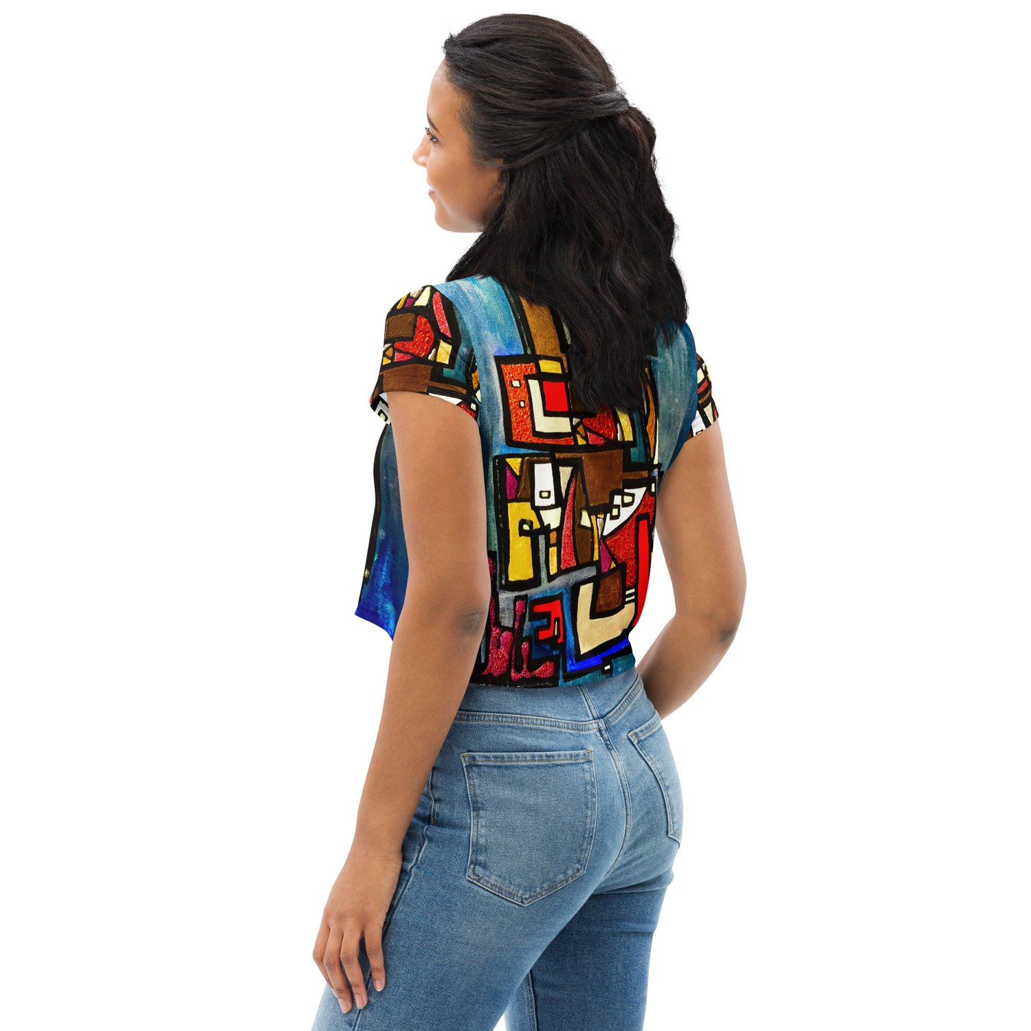 Image of HIGHRISE All-Over Print Crop Tee