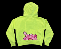 Image 2 of Small Lime Cut Out Hoodie