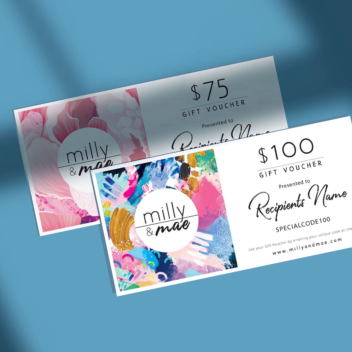 DIgital Gift Vouchers | Milly and Mae