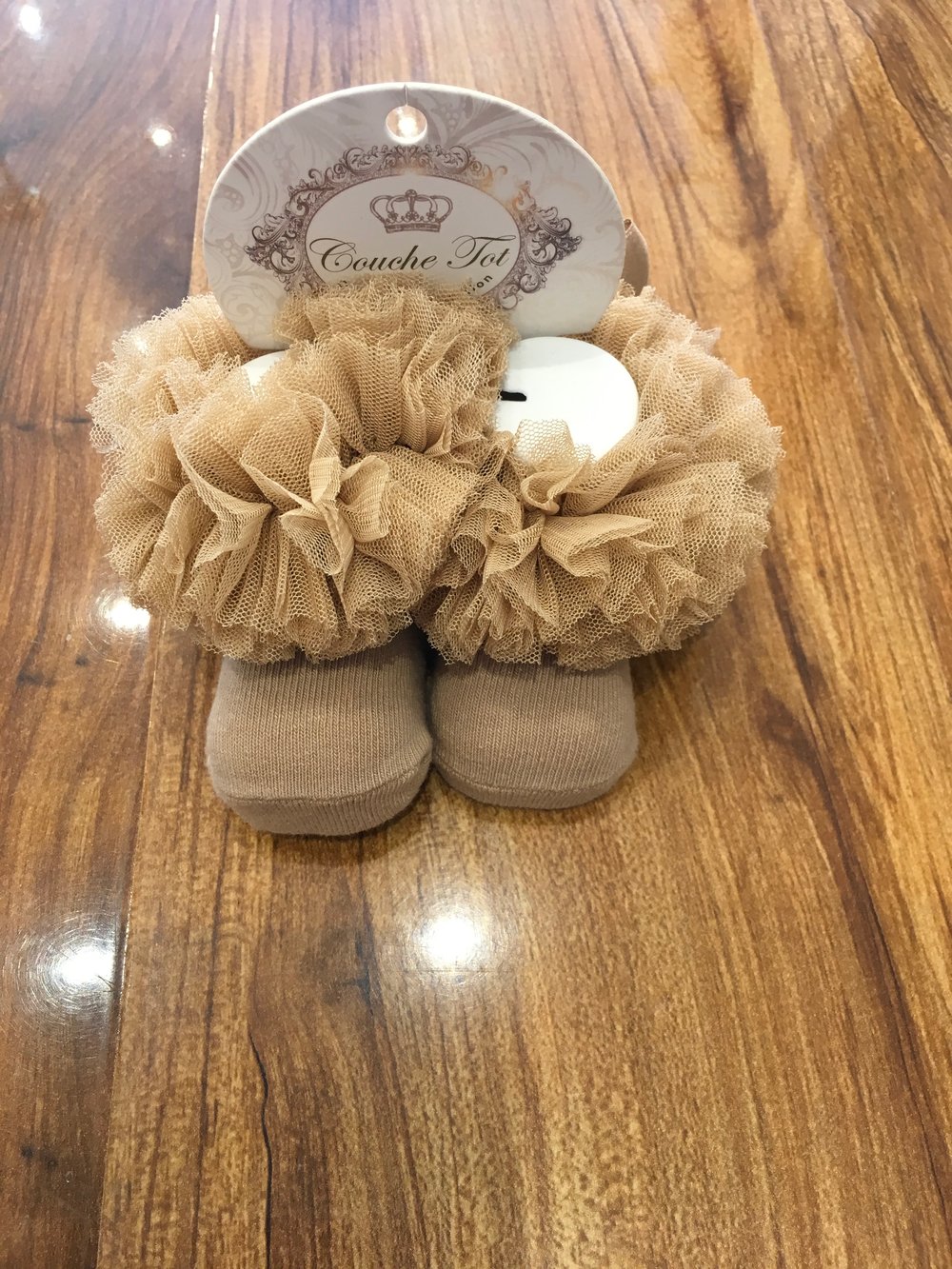 Image of Couche Tot Tutu Ankle Socks - Camel