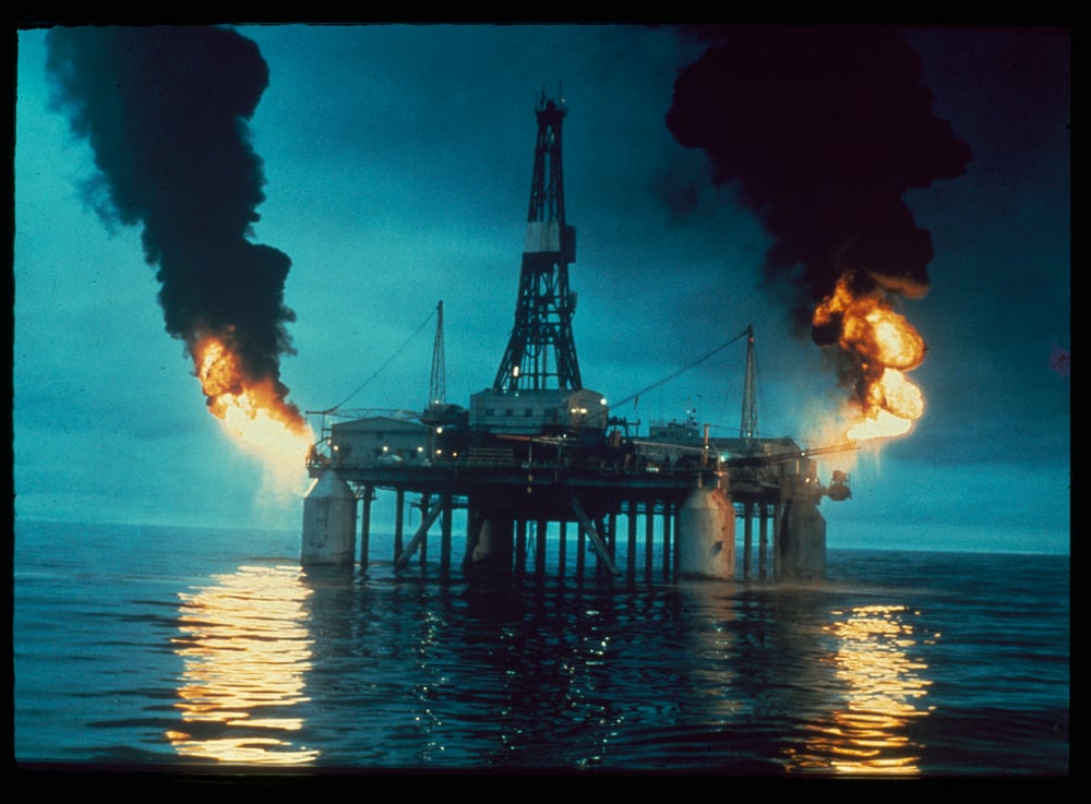 Image of Oil Rig 1970s