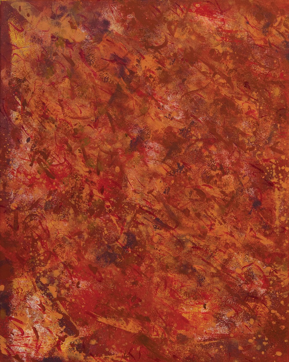 Image of Orange Abstract print