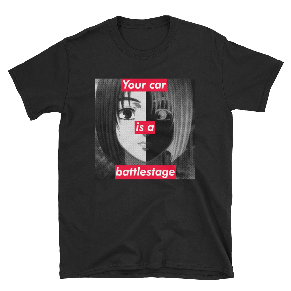 Image of Your Car is a Battlestage T-Shirt