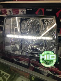 07-13 Chevrolet Silverado Clear Headlights with led strip