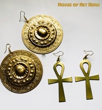 Image 3 of Ankh Earrings (large)