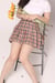 Image of Light Brown Plaid Skirt by GFD