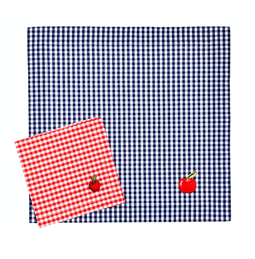 Image of Set tovaglietta + tovagliolo Back to School-Back to school napkin and placemat set