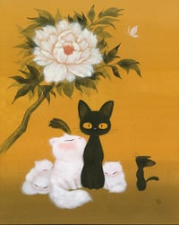 Cats and Peony - Prints