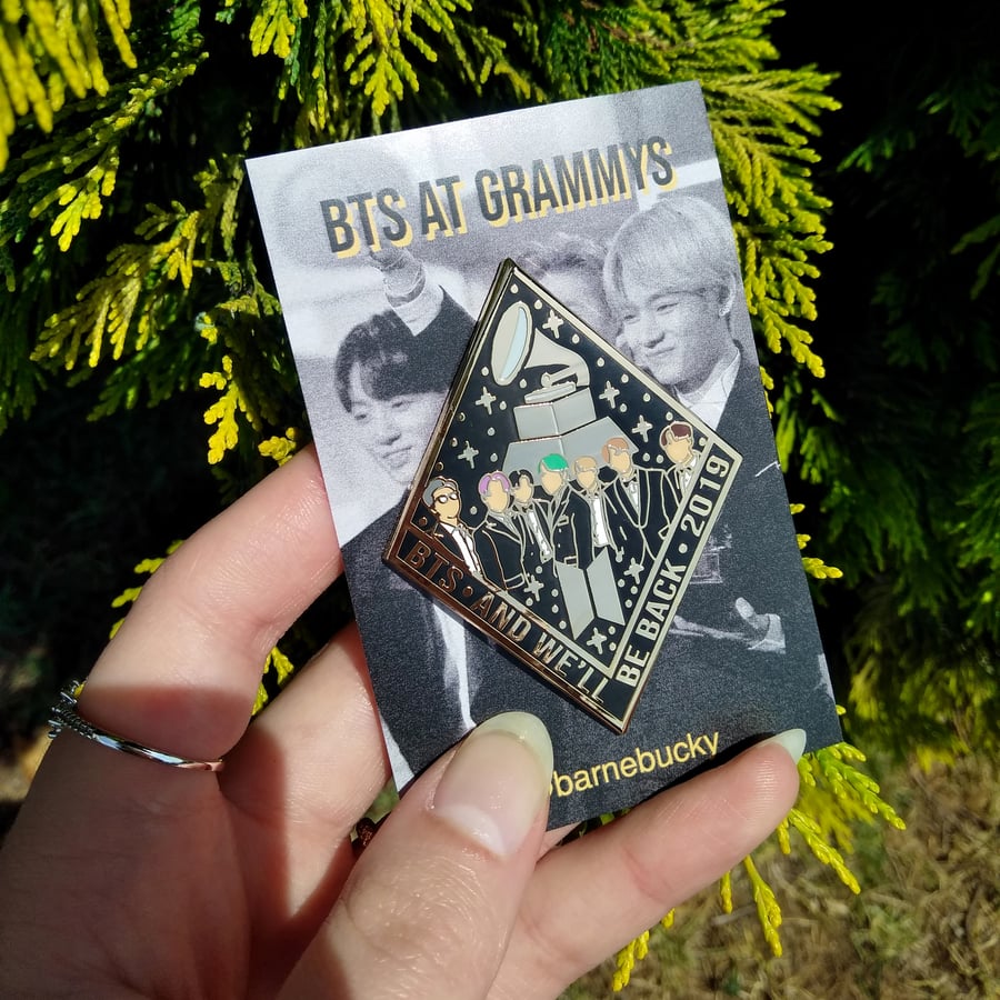 Image of ᵇᵗˢ Grammy's 2019 [enamel pin] 