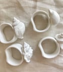 Vintage Set of shell napkin holders 