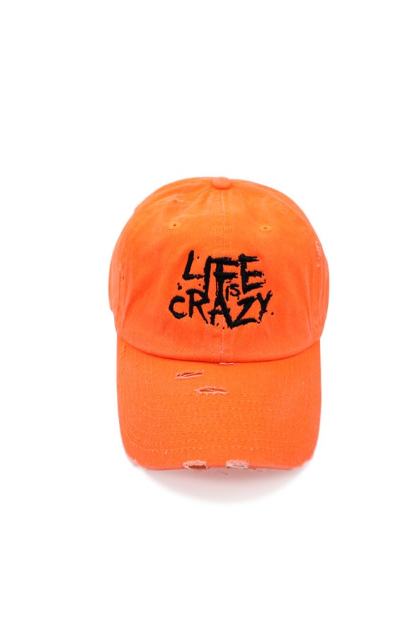 neon orange dad hat