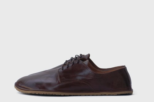 Image of Plain Toe Derby - Glorious Brown