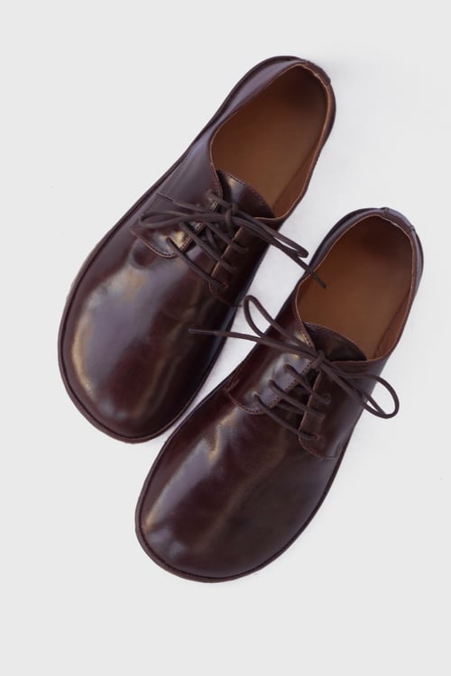 Image of Plain Toe Derby in Glorious Brown