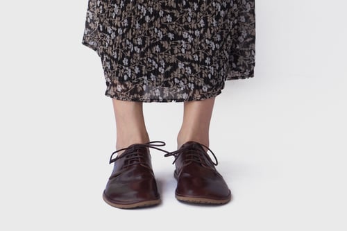 Image of Plain Toe Derby in Glorious Brown