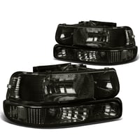 99-02 Silverado Clear Smoked Headlights and Parking Lights
