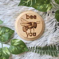 Bee You Wood Burning Plaque