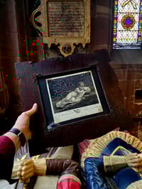 Image 11 of Antique Large Victorian framed 1700’s engraving and preserved web