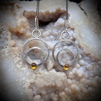 Crescent Citrine Earrings