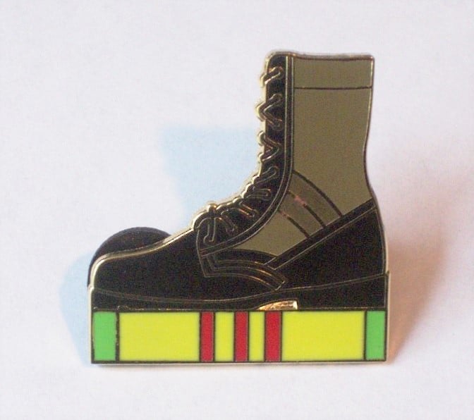 Image of Vietnam Jungle Combat Boot Pin