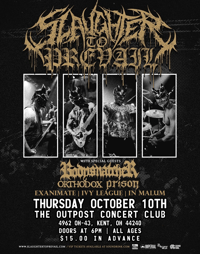 Slaughter To Prevail, Bodysnatcher, Orthodox, Prison @ Outpost Concert Club 10/10 - Kent, OH