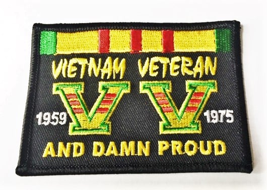 Image of Vietnam Veteran and Damn Proud Patch