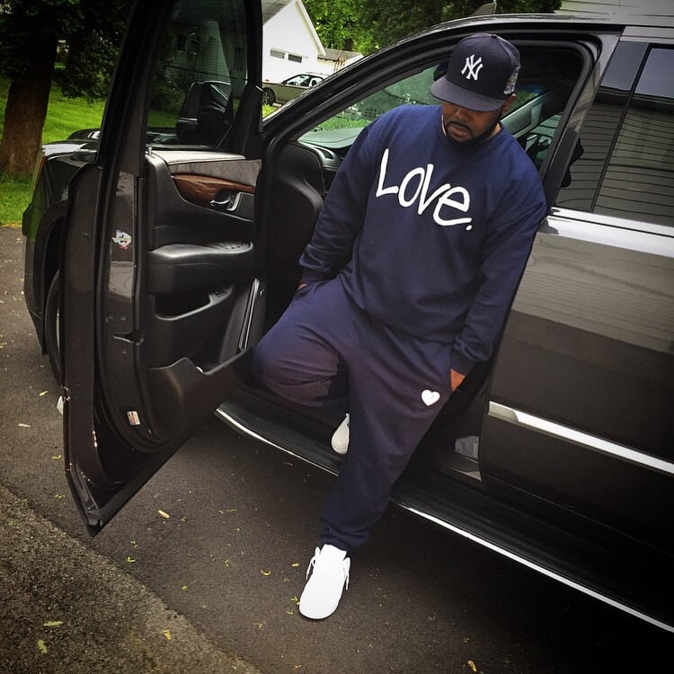 Image of Navy x White “Love...period!” Sweatsuit 