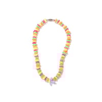 Image 1 of Multi Colour Puka Flower Necklace