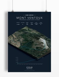 Image 2 of Mont Ventoux KOM series print A4 or A3 - By Graphics Monkey