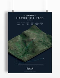 Image 2 of Hardknot Pass KOM series print A4 or A3 - By Graphics Monkey