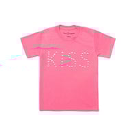 Image 1 of RESTOCK 🩷Studded Kiss Tee 💋Original Pink 