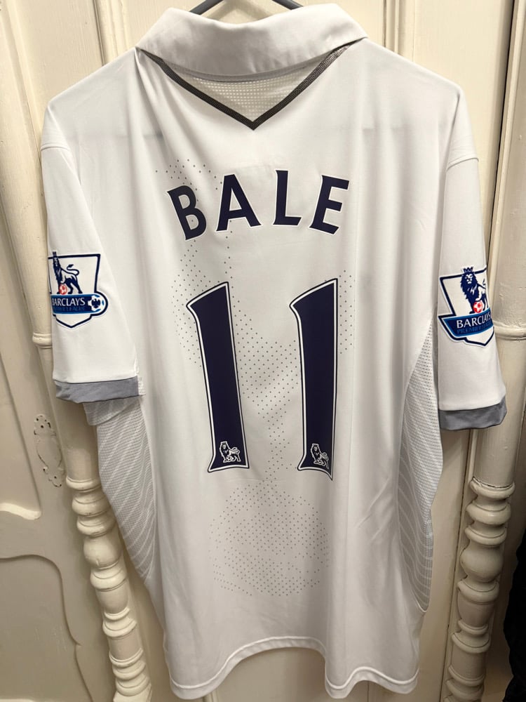 Image of Tottenham Hotspur “BALE 11” 2012/13 Home Shirt + patches  (XL)