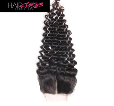 Image of Middle Part Deep Wave HD Lace Closure